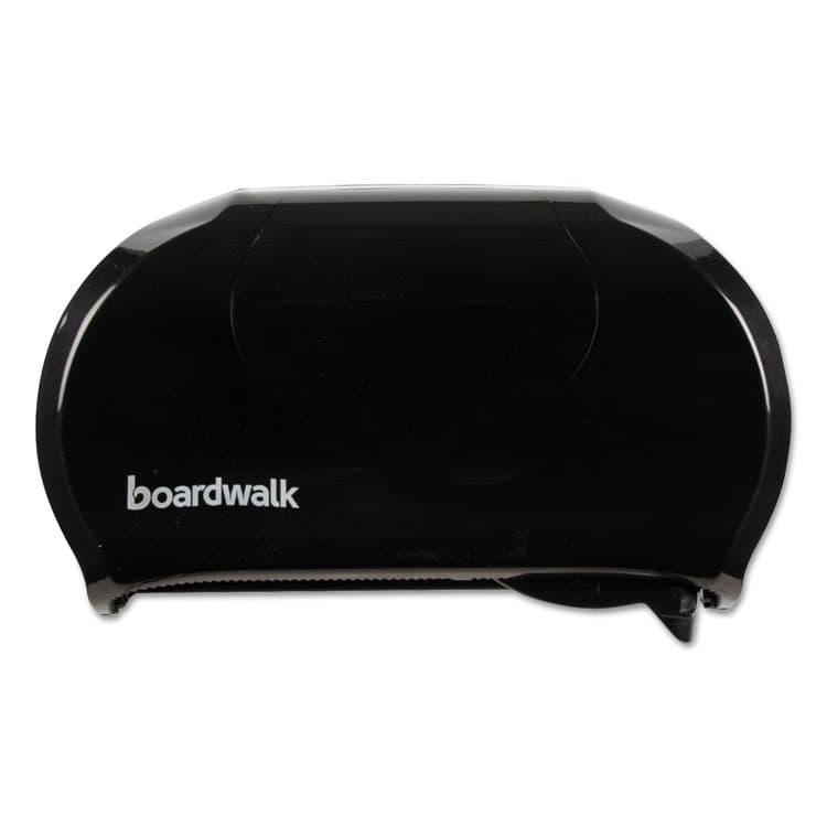 BOARDWALK Standard Twin Toilet Tissue Dispenser, 13 x 6.75 x 8.75, Black (BWK1502)