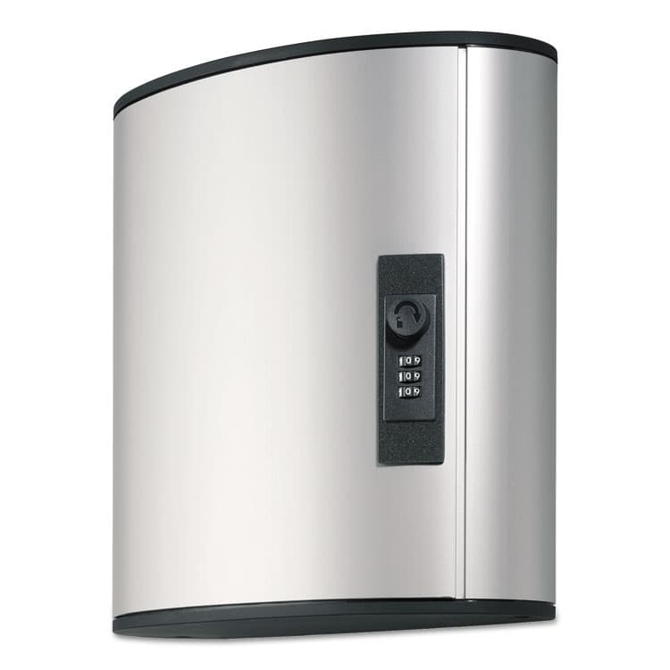 DURABLE OFFICE PRODUCTS CORP. Locking Key Cabinet, 36-Key, Brushed Aluminum, Silver, 11.75 x 4.63 x 11 (DBL196623)