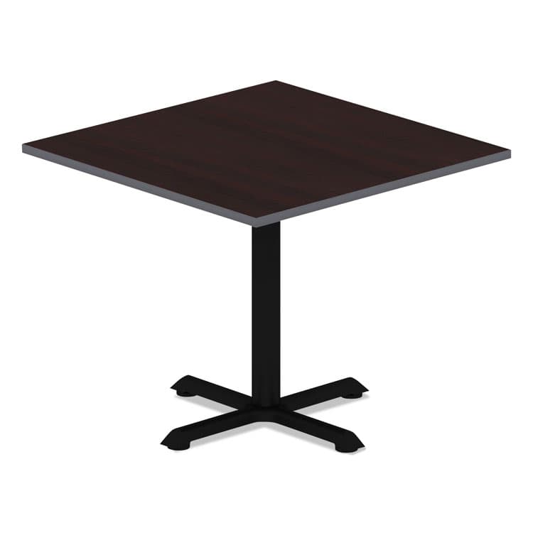 ALERA Reversible Laminate Table Top, Square, 35.38w x 35.38d, Medium Cherry/Mahogany (ALETTSQ36CM) thumbnail 3