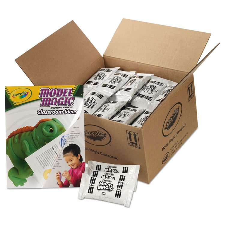 BINNEY & SMITH / CRAYOLA Model Magic Modeling Compound,1 oz Packs, 75 Packs, White, 6 lbs 13 oz (CYO236001) thumbnail 2