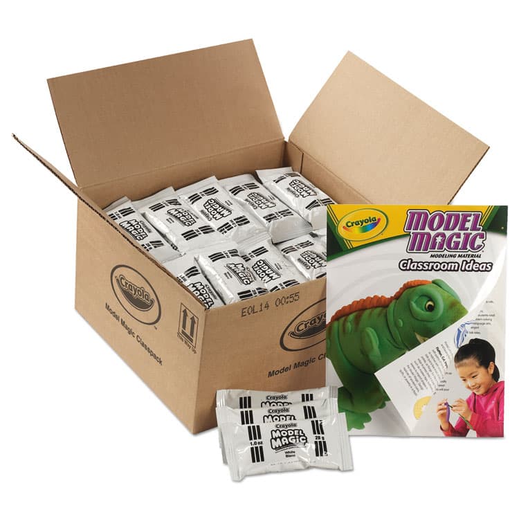 BINNEY & SMITH / CRAYOLA Model Magic Modeling Compound,1 oz Packs, 75 Packs, White, 6 lbs 13 oz (CYO236001) thumbnail 3