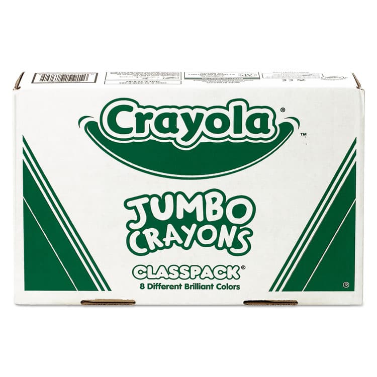 BINNEY & SMITH / CRAYOLA Jumbo Classpack Crayons, Jumbo Size, 0.56" x 5", 8 Assorted Colors, 200/Pack (CYO528389)