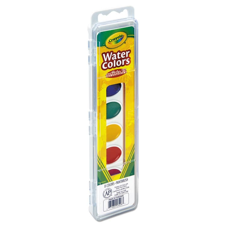 BINNEY & SMITH / CRAYOLA Artista II 8-Color Watercolor Set, 8 Assorted Colors, Palette Tray (CYO531508) thumbnail 2