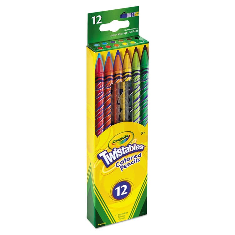 BINNEY & SMITH / CRAYOLA Twistables Colored Pencils, 2 mm, 2B, Assorted Lead and Barrel Colors, Dozen (CYO687408) thumbnail 2