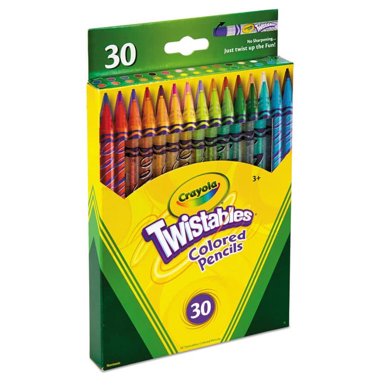 BINNEY & SMITH / CRAYOLA Twistables Colored Pencils, 2 mm, 2B, Assorted Lead and Barrel Colors, 30/Pack (CYO687409) thumbnail 2