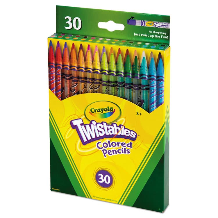 BINNEY & SMITH / CRAYOLA Twistables Colored Pencils, 2 mm, 2B, Assorted Lead and Barrel Colors, 30/Pack (CYO687409) thumbnail 3