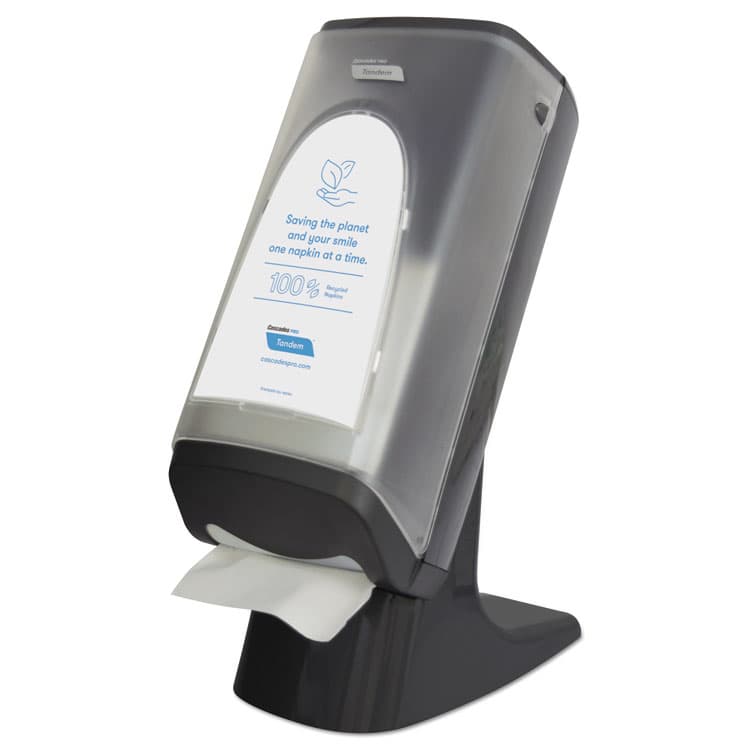 CASCADES TISSUE GROUP Tandem Stand/Wall Napkin Dispenser, 9.06 x 12.4 x 20.28, Gray (CSDC440)