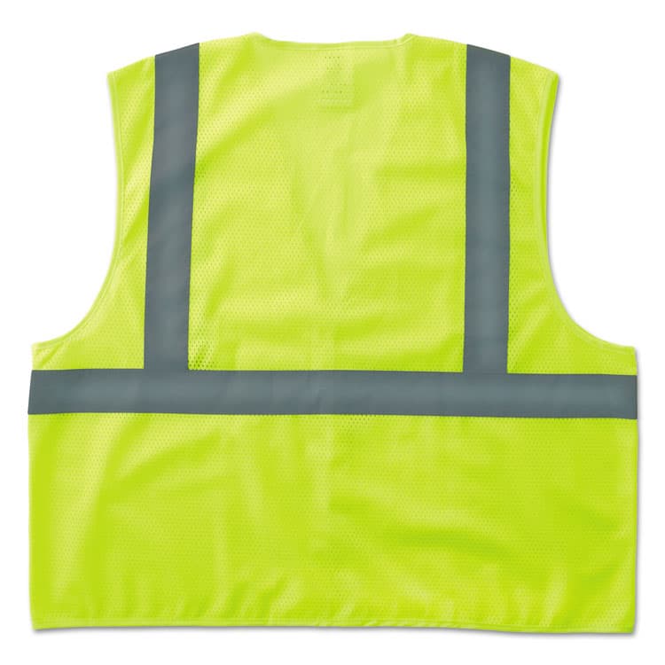 ERGODYNE CORPORATION GloWear 8205HL Type R Class 2 Super Econo Mesh Safety Vest, 2X-Large to 3X-Large, Lime (EGO20977)