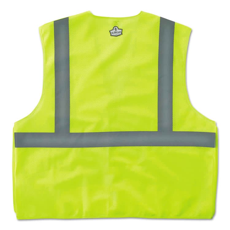 ERGODYNE CORPORATION GloWear 8215BA Type R Class 2 Econo Breakaway Mesh Safety Vest, 4X-Large to 5X-Large, Lime (EGO21079)