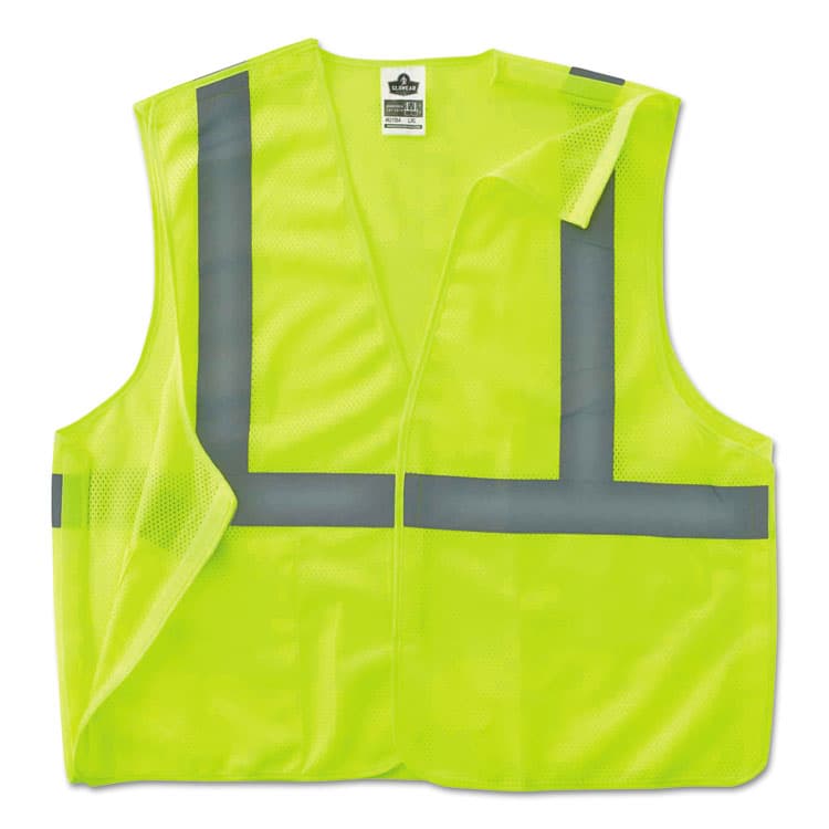 ERGODYNE CORPORATION GloWear 8215BA Type R Class 2 Econo Breakaway Mesh Safety Vest, 4X-Large to 5X-Large, Lime (EGO21079) thumbnail 2