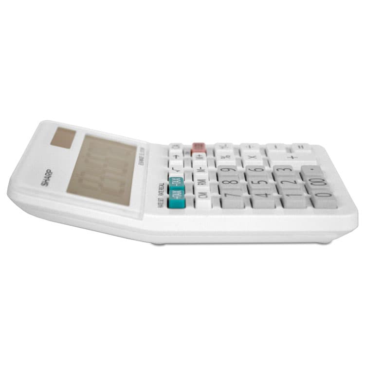 SHARP ELECTRONICS EL-310WB Mini Desktop Calculator, 8-Digit LCD (SHREL310WB) thumbnail 3