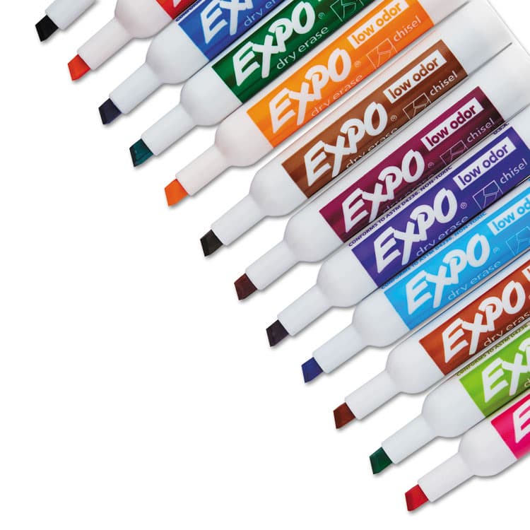SANFORD Low-Odor Dry-Erase Marker, Broad Chisel Tip, Assorted Colors, 12/Set (SAN80699A) thumbnail 3