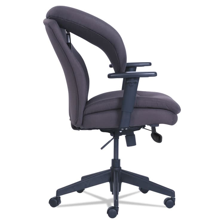 LF PRODUCTS PTE LTD Cosset Ergonomic Task Chair, Supports Up to 275 lb, 19.5" to 22.5" Seat Height, Gray Seat/Back, Black Base (SRJ48967B) thumbnail 4