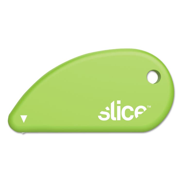 SLICE, . Safety Cutters, Fixed, Non Replaceable Micro Safety Blade, 0.1" Ceramic Blade, 2.4" Plastic Handle, Green (SLI00200)