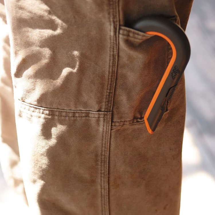 SLICE, . Box Cutters, Double Sided, Replaceable, 1.29" Carbon Steel Blade, 7" Nylon Handle, Gray/Orange (SLI10400) thumbnail 4