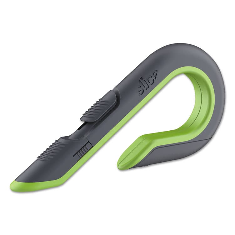 SLICE, . Box Cutters, Double Sided, Replaceable, 1.29" Stainless Steel Blade, 7" Nylon Handle, Gray/Green (SLI10503) thumbnail 3