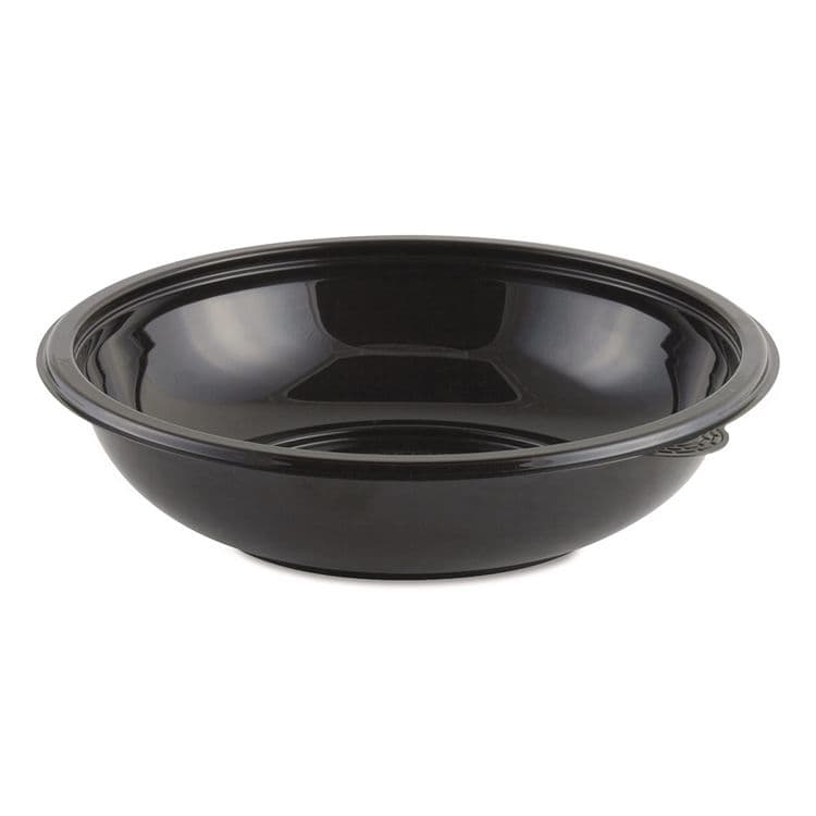 ANCHOR PACKAGING Crystal Classics Bowl, 32 oz, 8.5" Diameter x 2.14" h, Black, Plastic, 300/Carton (ANZ4548432)