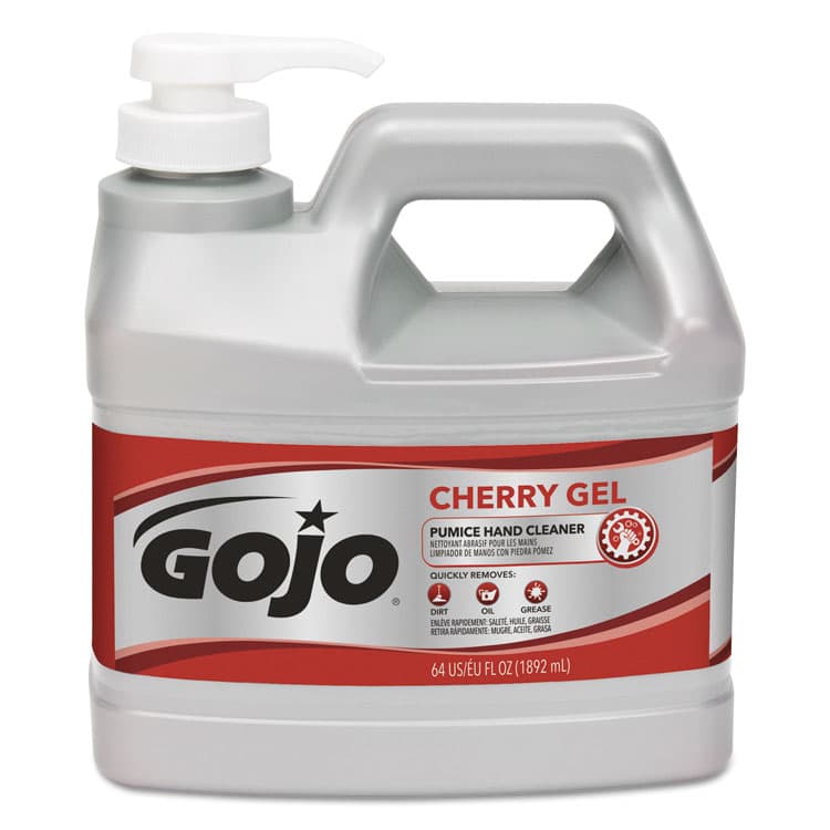 GO-JO INDUSTRIES Cherry Gel Pumice Hand Cleaner, Cherry Scent, 0.5 gal, 4/Carton (GOJ235604CT)