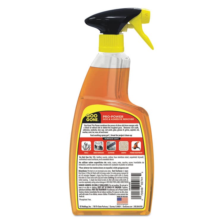 WEIMAN Pro-Power Cleaner, Citrus Scent, 24 oz Spray Bottle, 4/Carton (WMN2180A) thumbnail 3