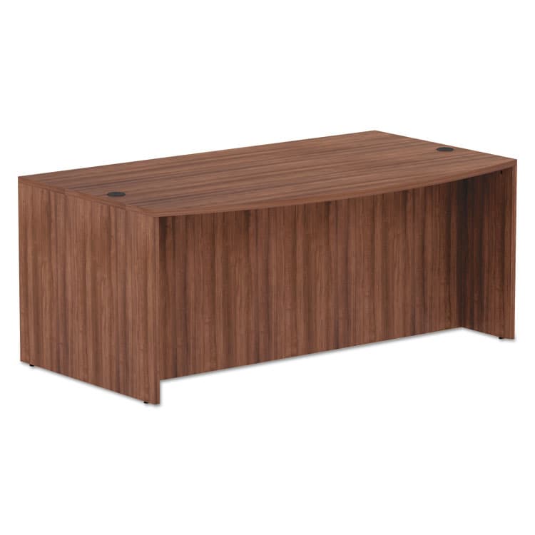 ALERA Alera Valencia Series Bow Front Desk Shell, 71" x 41.38" x 29.63", Modern Walnut (ALEVA227236WA) thumbnail 3