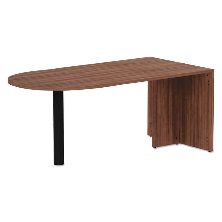 ALERA Alera Valencia Series D-Top Desk, 71" x 29.5" x 29.5", Modern Walnut (ALEVA277236WA) thumbnail 3