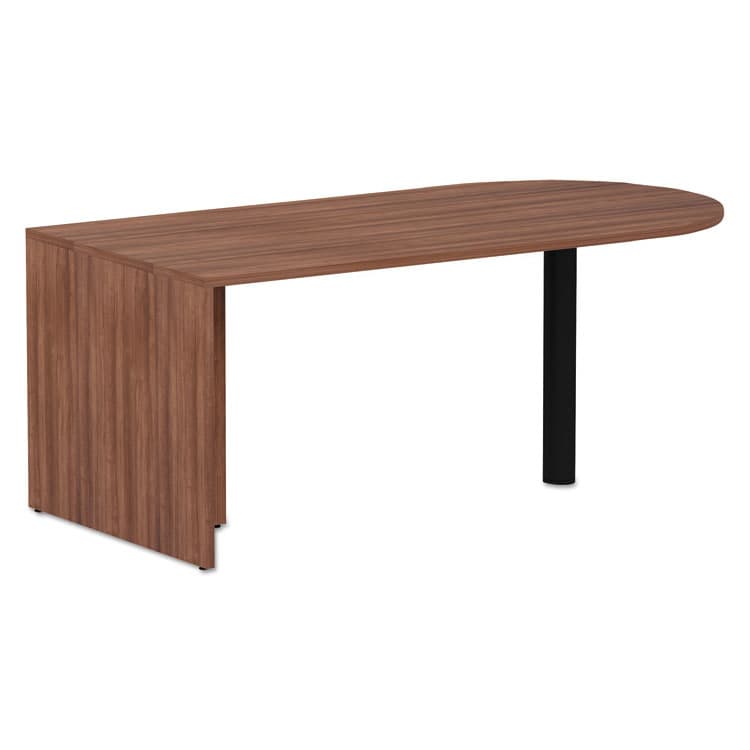 ALERA Alera Valencia Series D-Top Desk, 71" x 29.5" x 29.5", Modern Walnut (ALEVA277236WA)