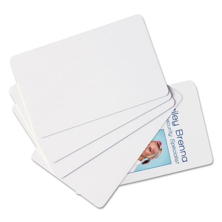 BAUMGARTENS SICURIX Blank ID Card, 2 1/8 x 3 3/8, White, 100/Pack (BAU80300) thumbnail 2