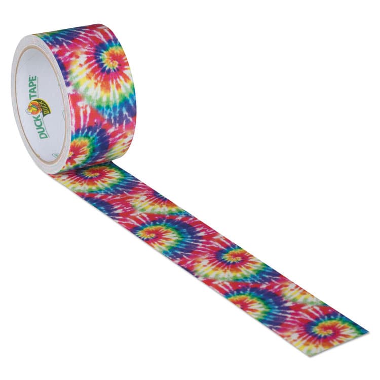 SHURTAPE TECHNOLOGIES Colored Duct Tape, 3" Core, 1.88" x 10 yds, Multicolor Love Tie Dye (DUC283268) thumbnail 3