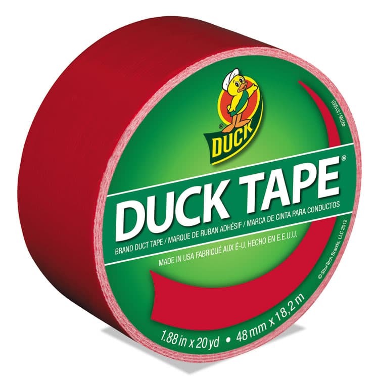 SHURTAPE TECHNOLOGIES Colored Duct Tape, 3" Core, 1.88" x 20 yds, Red (DUC1265014)