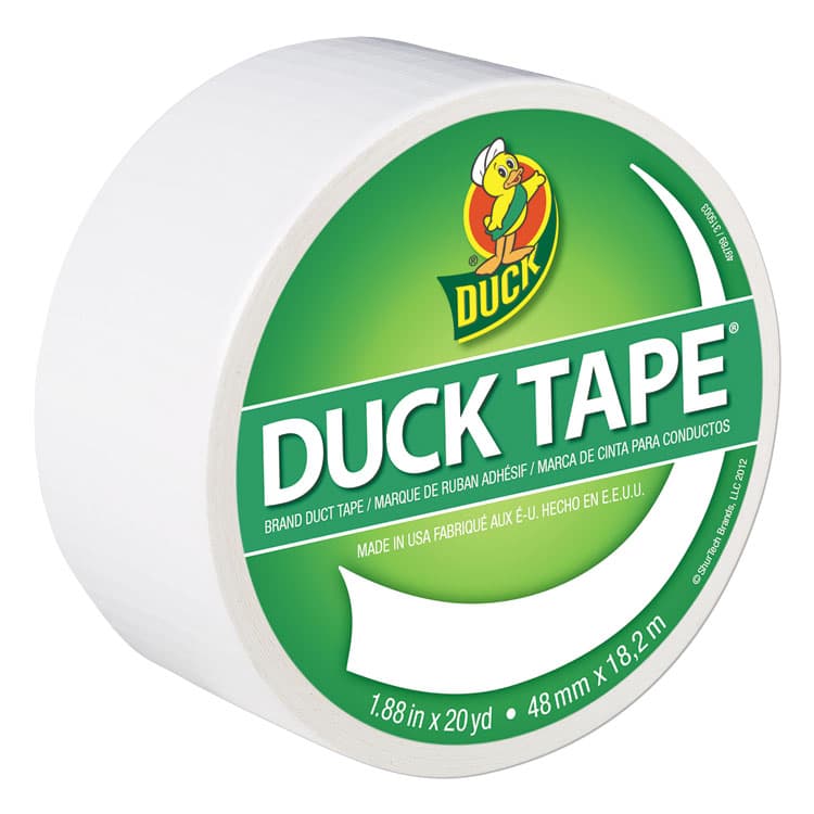 SHURTAPE TECHNOLOGIES Colored Duct Tape, 3" Core, 1.88" x 20 yds, White (DUC1265015)
