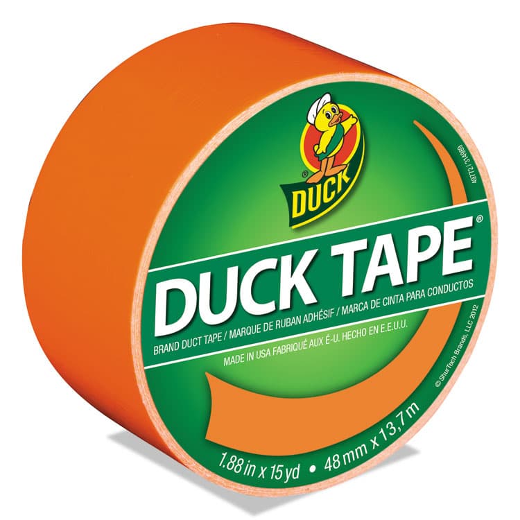 SHURTAPE TECHNOLOGIES Colored Duct Tape, 3" Core, 1.88" x 15 yds, Neon Orange (DUC1265019)