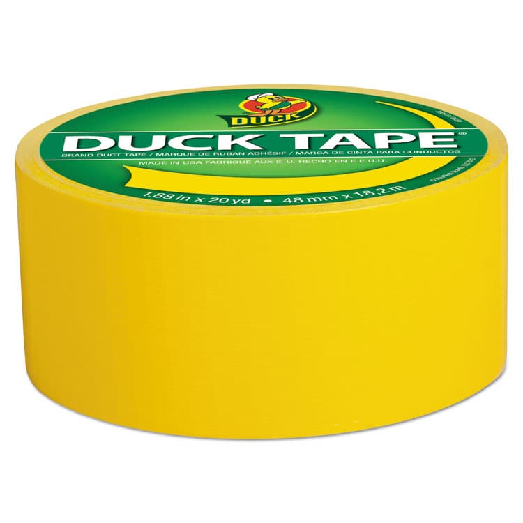 SHURTAPE TECHNOLOGIES Colored Duct Tape, 3" Core, 1.88" x 20 yds, Yellow (DUC1304966) thumbnail 2
