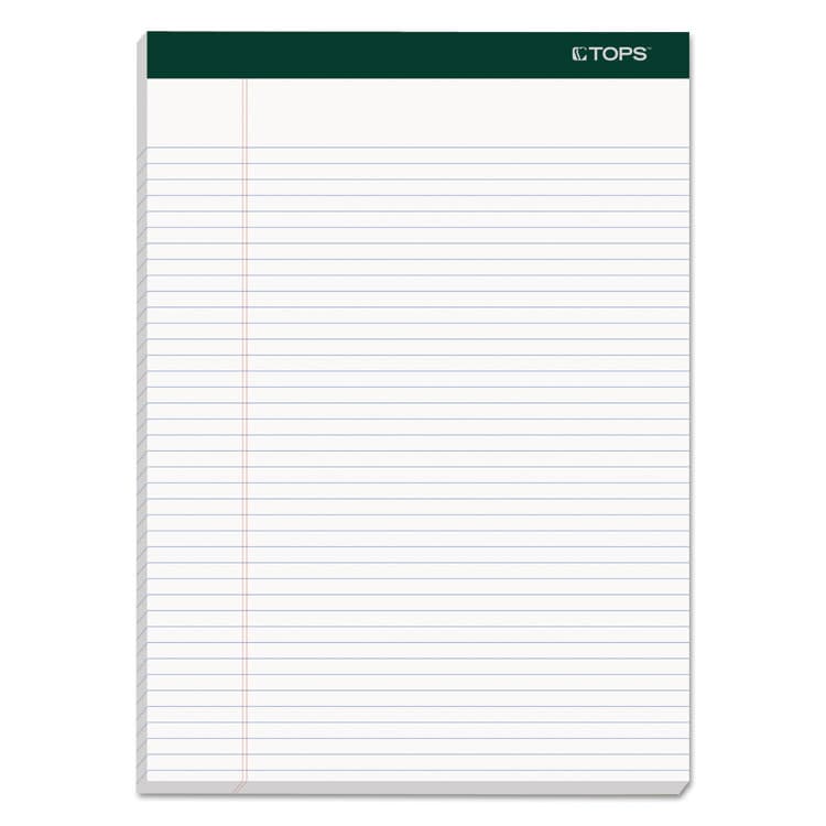 TOPS BUSINESS FORMS Double Docket Ruled Pads, Narrow Rule, (100) White 8.5 x 11 Sheets, 4/Pack (TOP99612)
