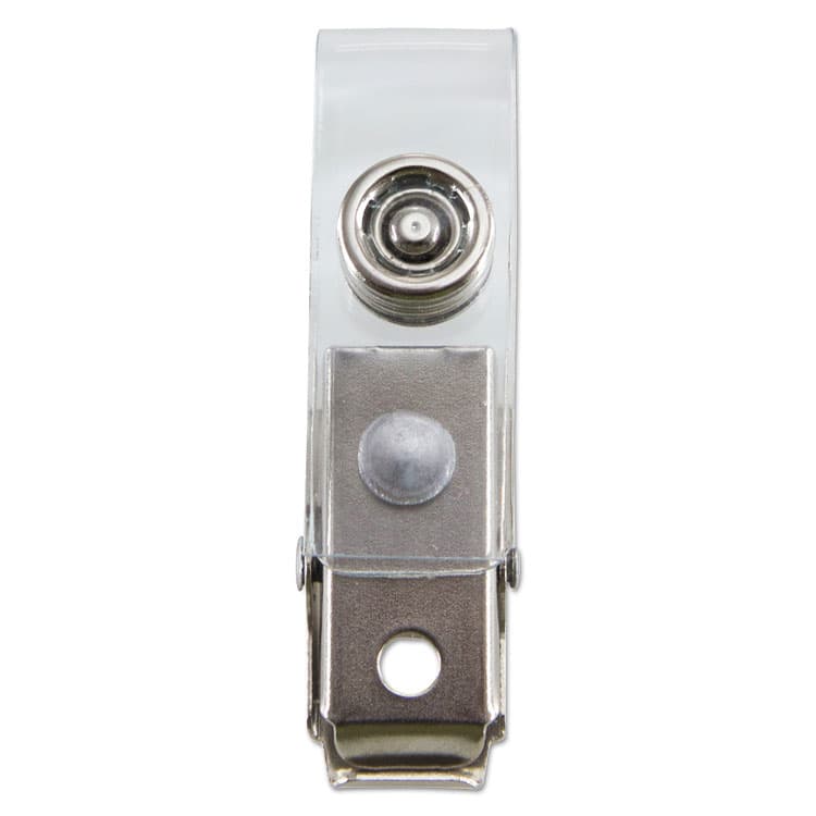 BAUMGARTENS SICURIX ID Strap Clips, 0.38" x 2.75", Clear, 25/Pack (BAU68010) thumbnail 4