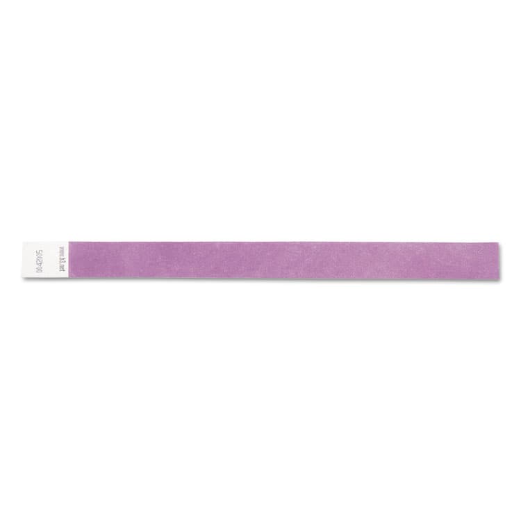 BAUMGARTENS Security Wristbands, Sequentially Numbered, 10" x 0.75", Purple, 100/Pack (BAU85014) thumbnail 2