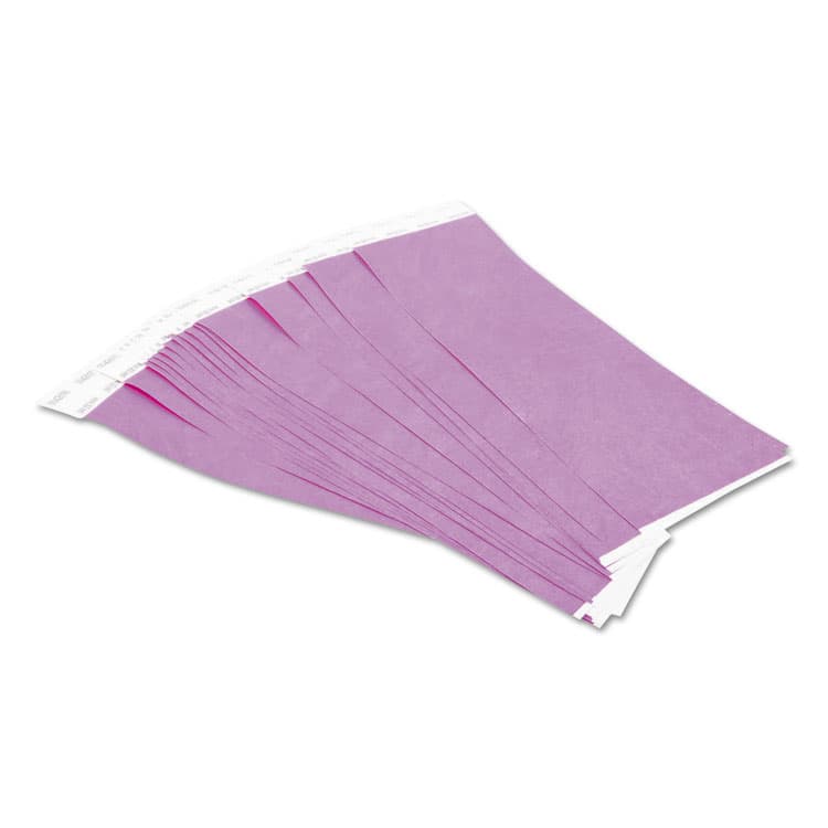 BAUMGARTENS Security Wristbands, Sequentially Numbered, 10" x 0.75", Purple, 100/Pack (BAU85014) thumbnail 4