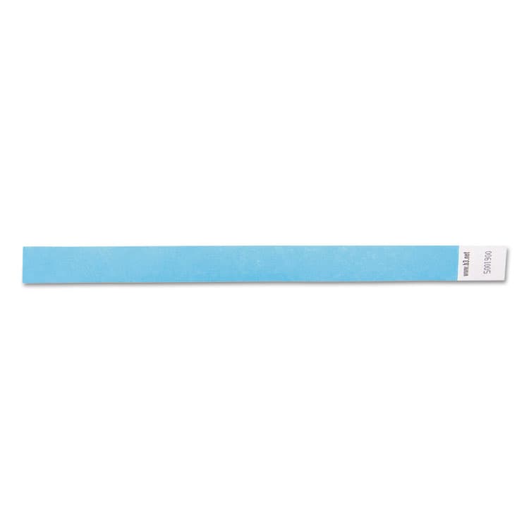 BAUMGARTENS Security Wristbands, Sequentially Numbered, 10" x 0.75", Blue, 100/Pack (BAU85030) thumbnail 2