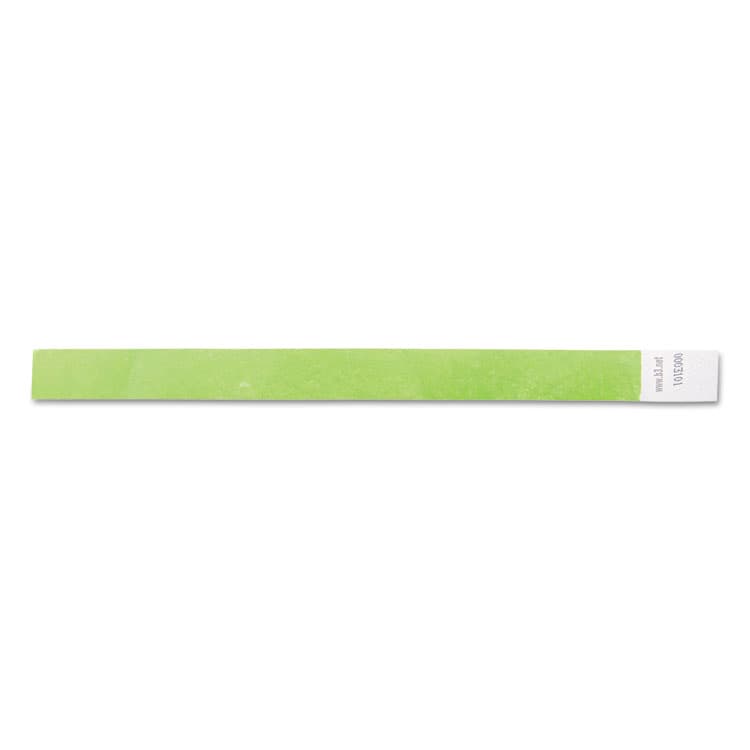 BAUMGARTENS Security Wristbands, Sequentially Numbered, 10" x 0.75", Green, 100/Pack (BAU85060) thumbnail 2