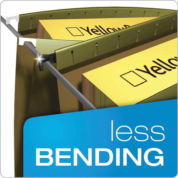 TOPS BUSINESS FORMS SureHook Hanging Folders, Legal Size, 1/5-Cut Tabs, Standard Green, 20/Box (PFX615315) thumbnail 4