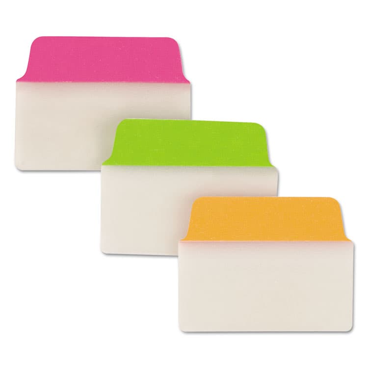AVERY PRODUCTS CORPORATION Ultra Tabs Repositionable Tabs, Standard: 2" x 1.5", 1/5-Cut, Assorted Neon Colors, 24/Pack (AVE74753) thumbnail 2