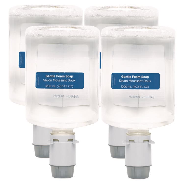 GEORGIA PACIFIC Pacific Blue Ultra Foam Soap Manual Dispenser Refill, Fragrance-Free, 1,200 mL, 4/Carton (GPC43714)