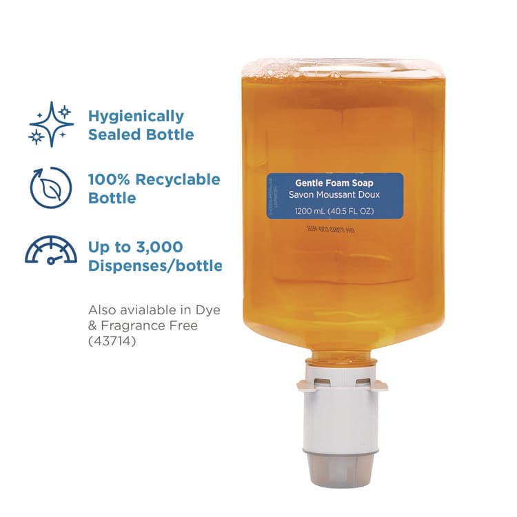 GEORGIA PACIFIC Pacific Blue Ultra Foam Soap Manual Dispenser Refill, Pacific Citrus Scent, 1,200 mL, 4/Carton (GPC43715) thumbnail 3