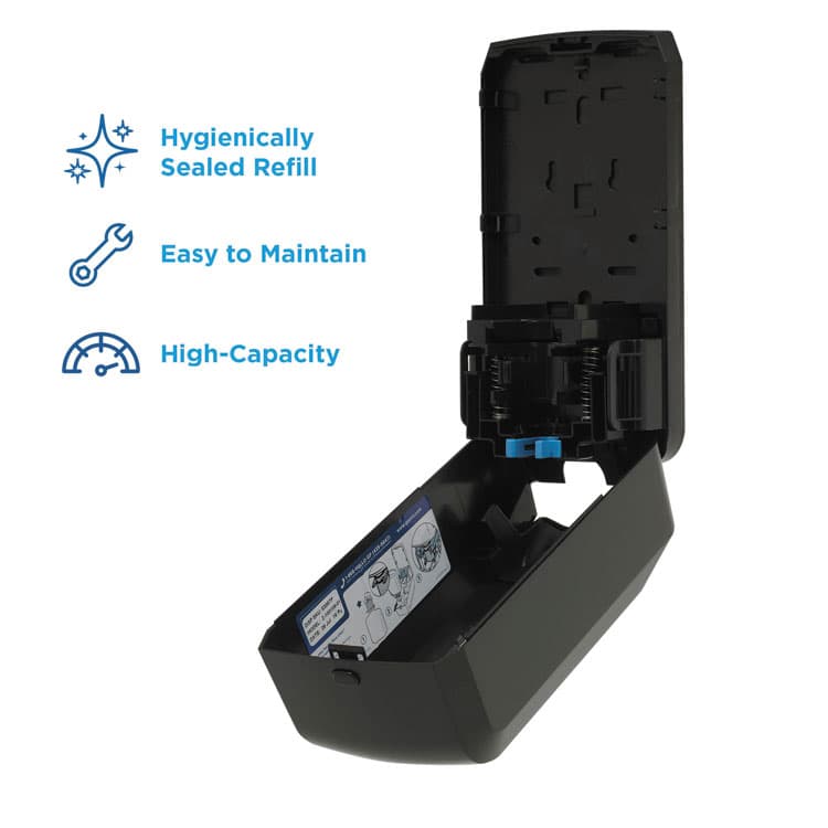 GEORGIA PACIFIC Pacific Blue Ultra Soap/Sanitizer Dispenser 1,200 mL, 5.6 x 4.4 x 11.5, Black (GPC53057) thumbnail 4