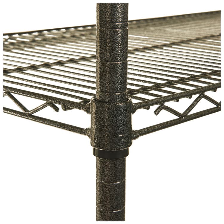 ALERA Wire Shelving Starter Kit, Four-Shelf, 36w x 18d x 72h, Black Anthracite (ALESW503618BA) thumbnail 3