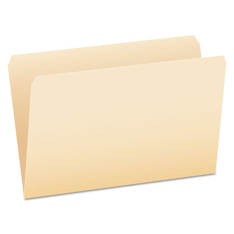 TOPS BUSINESS FORMS Manila File Folders, Straight Tab, Legal Size, 0.75" Expansion, Manila, 100/Box (PFX753)
