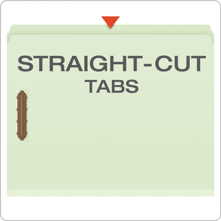 TOPS BUSINESS FORMS Heavy-Duty Pressboard Folders with Embossed Fasteners, Straight Tab, Expands 2", 2 Fasteners, Letter Size, Green, 25/Box (PFX17180) thumbnail 4