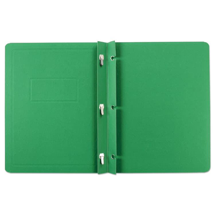 TOPS BUSINESS FORMS Title Panel and Border Front Report Cover, Three-Prong Fastener, 0.5" Capacity, 8.5 x 11, Light Green/Light Green, 25/Box (OXF52503) thumbnail 2