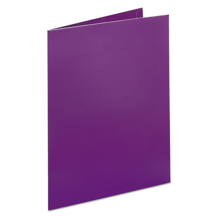 TOPS BUSINESS FORMS Metallic Laminated Twin Pocket Folders, Accommodates (100) 11 x 8.5 Sheets, Purple, 25/Box (OXF5049526) thumbnail 3