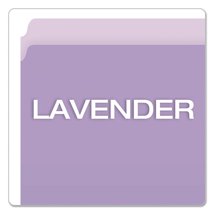 TOPS BUSINESS FORMS Colored File Folders, Straight Tabs, Letter Size, Lavender/Light Lavender, 100/Box (PFX152LAV) thumbnail 4
