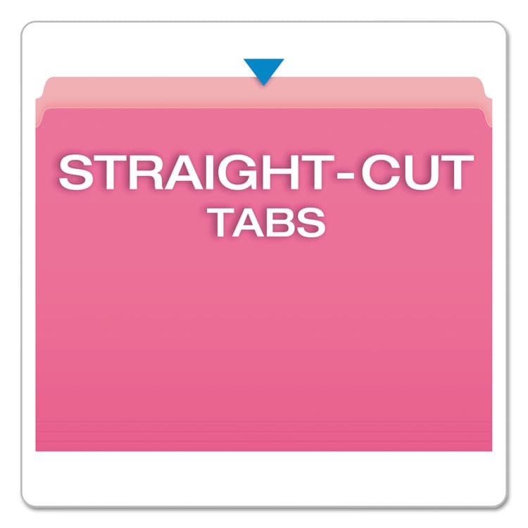 TOPS BUSINESS FORMS Colored File Folders, Straight Tabs, Letter Size, Pink/Light Pink, 100/Box (PFX152PIN) thumbnail 2